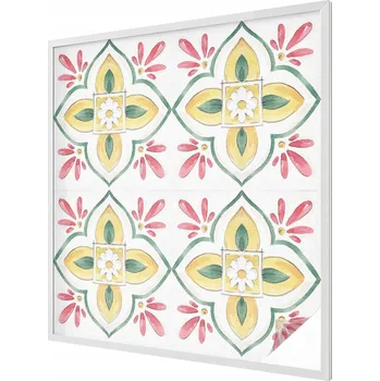 Okenní dekorace Fólie s s potiskem Květinový ornament 100x100