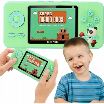 Herní konzole PŘENOSNÁ RETRO HERNÍ KONZOLE MARIO + OVLADAČ PRO 2 HRÁČE, PŘIPOJENÍ K TV DÁREK