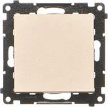 Vypínač jednopólový, řazení 1, 10 A / 230 V~, bezšroubové svorky, Simon 55 TW1.01/144, champagne metalizovaná