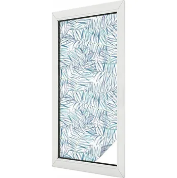 Okenní dekorace Dekorativní mléčná okenní Fólie s motivem, botanický vzor 50x116 cm