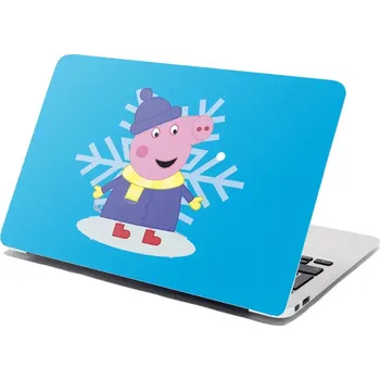 samolepka Sablio Samolepka na notebook Prasátko Pepina Vločka - 29x20 cm