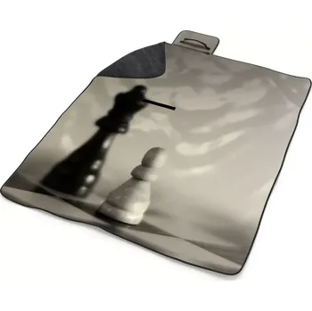 deka Sablio Plážová deka Šachy: 200x140 cm