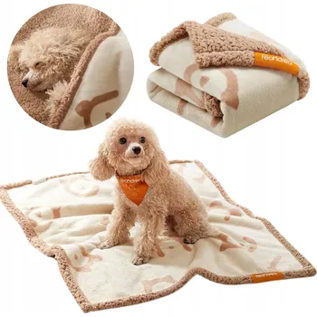 Pelíšek pro psa VODĚODOLNÁ DEKA PRO PSA KOČKU ZVÍŘATA PŘEHOZ DEKA PODLOŽKA OBOUSTRANNÁ 73x63