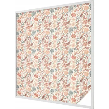 Okenní dekorace Samolepicí Mléčná fólie na okno s květinovým motivem 100x116 cm