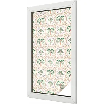 Okenní dekorace Fólie Okno Dýha Balkon Rustikální dlaždice 50x100