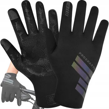 Cyklistické rukavice DĚTSKÉ CYKLISTICKÉ RUKAVICE SPORTOVNÍ PROTISKLUZOVÉ DOTYKOVÉ 10-13 LET