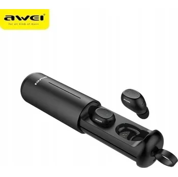 Sluchátka Sluchátka AWEI Bluetooth 5.0 T55 TWS + dokovací stanice černá
