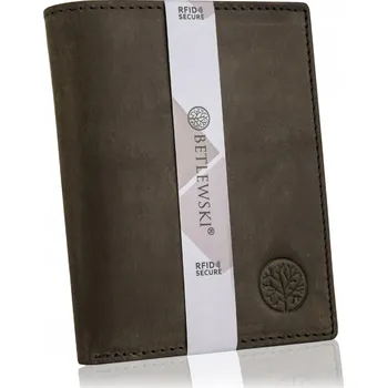 Peněženka Betlewski peněženka z přírodní kůže hnědá BPM-HT-575 - muž