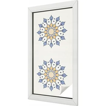Okenní dekorace Dekorativní mléčná fólie na okno - vitráž, mandala 50x100 cm