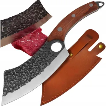 Kuchyňský nůž Lovecký nůž Cleffin NŮŽ ručně kovaný, s pouzdrem 2,9 9 CM ostrý na dřevo