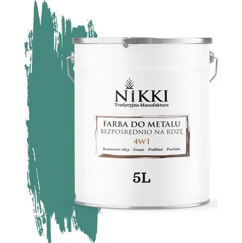 barva na kov BARVA NA KOV PŘÍMO NA REZ POZINK 4v1 TYRKYSOVÁ MÁTOVÁ RAL 6033 POLOMAT 5L