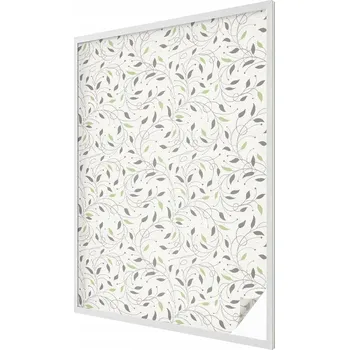 Okenní dekorace Fólie Vitrážová fólie Samolepicí Mléčná na okno Listy výhonků 100x146