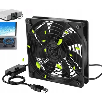 Počítačové chlazení Tichý 5V Ventilátor s Regulací Otáček pro AV a Síťové Skříně USB 120mm
