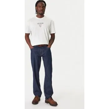 Pánské oblečení Guess Jeans Jeansy M6RA1B D002G Tmavomodrá Relaxed Fit 33_32