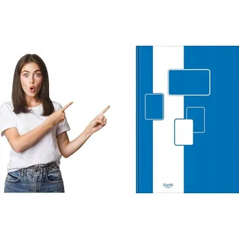 Blok A4 Bantex, 96 listů, linkovaný (mřížka), tvrdé desky