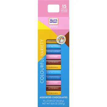 Čokoláda Ritter Sport Mini Tower 5 Flavours 250 g