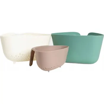 Sada mís EASY COOK s cedníkem 3 ks HOMLA