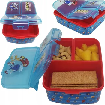 Svačinový box KRABIČKA S PŘIHRÁDKAMI PRO DĚTI OBĚD-BOX KRABIČKY KONTEJNERY