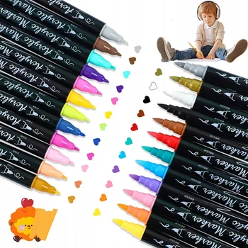 SADA AKRYLOVÝCH FIXY 48 KUSŮ FIXY POPISOVAČE S BARVOU