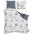 Povlečení Faro Bavlněné povlečení Zimní vločky 140 x 200, 70 x 90 cm zipový uzávěr