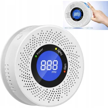 Bezpečnostní detektor Chytrý detektor plynu CO - LCD a zvukový alarm, ochrana domácnosti