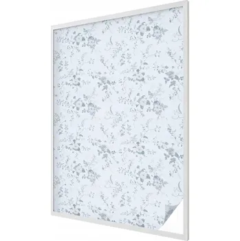 Okenní dekorace Zatemňovací mléčná dekorativní Fólie na okno - Jemné květy 100x146 cm