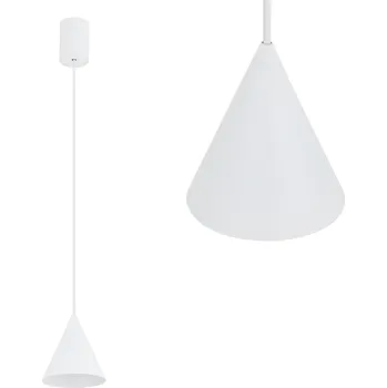 NOWODVORSKI ZÁVĚSNÁ LAMPA STROPNÍ LUSTR 11453 ZENITH BÍLÁ KUŽEL 11cm