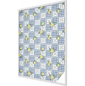 Okenní dekorace Fólie Okenní Samolepicí Mléčná Dekorativní Citronový vzor 100x146 cm