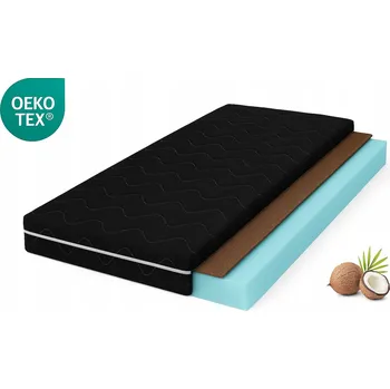 Matrace HR Matrace KOKOS 90X195 ČERNÁ Vysoce elastická pěna 195x90 H3 H4