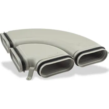 Příslušenství pro digestoř Zehnder OnFloor Koleno 90° dvojitého potrubí CK 300 H