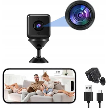 MINI WIFI KAMERA ŠPIÓNSKÁ S DETEKCÍ POHYBU NÁHLED NA TELEFON HD