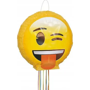 Obraz Narozeninová piniata smajlík velká s pentličkami