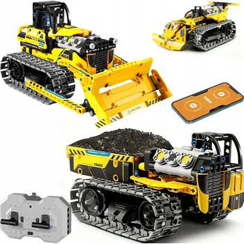 ostatní stavebnice Stavebnice Robot 3v1 dálkově ovládaný 452 ks buldozer, sklápěč