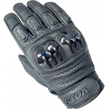 Moto rukavice RIDA CITY Kožené motocyklové rukavice městské krátké letní pánské vel. S