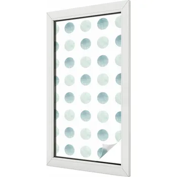 Okenní dekorace Mléčná dýha Fólie na okno Balkon Sklo Jemné kruhy 50x100