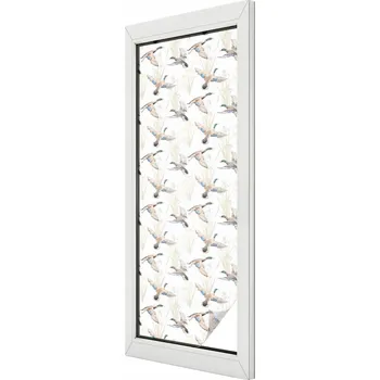Okenní dekorace Fólie na okna mléčná, okenní fólie na sklo, balkon, ochrana proti ptákům, příroda 50x146 cm