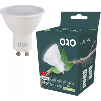 Žárovka LED žárovka ORO TOTO GU10 6,5W DW