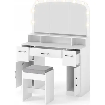 Toaletní stolek Toaletní Stolek Costway bílý 40 x 149 x 108 cm