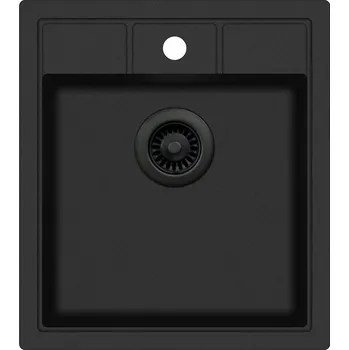 Granitový dřez Granitový dřez Helika NOVA SQN100 černá edice