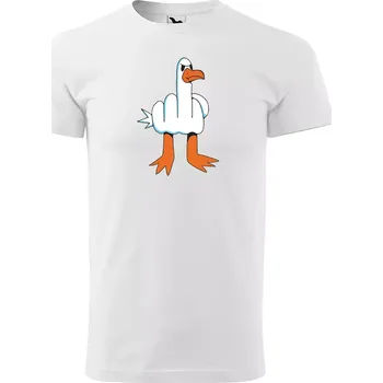 Sablio Tričko s potiskem Fuck Duck - bílé L