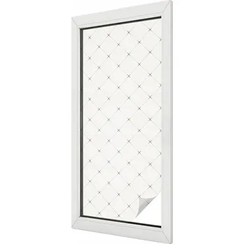 Okenní dekorace Fólie na okna mléčná, samolepicí, okenní fólie na balkon s květinovým vzorem 50x116 cm