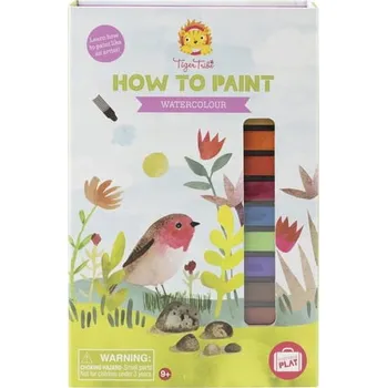 kreativní sada TIGER TRIBE Umělecká sada JAK MALOVAT - AKVARELY, nauč se malovat