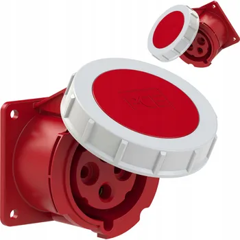 Elektrická zásuvka Elektrická Zásuvka hermetická Pce červená