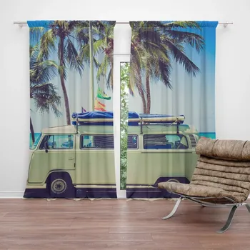 Závěs Sablio Závěs Veterán na pláži: 2ks 140x250cm