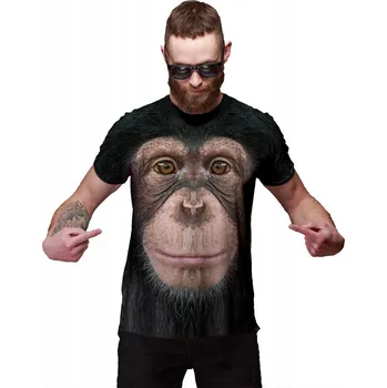 TRIČKO FULLPRINT Tričko ŠIMPANZ XS ODOLNÉ PL