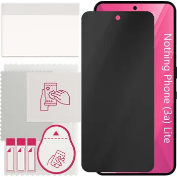 Pouzdro na mobilní telefon Hybridní Sklo s filtrem soukromí pro Nothing Phone (3a) Lite, PRIVACY
