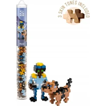 ostatní stavebnice DÁNSKÉ STAVEBNICE PLUS-PLUS V TUBĚ POLICISTA 100 DÍLŮ