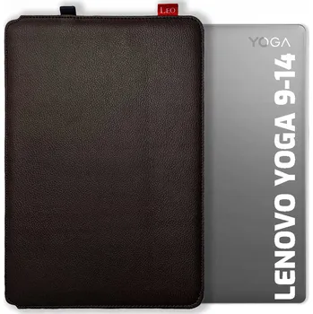 Pouzdro na mobilní telefon LEO MASTER Kožené POUZDRO / obal na NOTEBOOK pro LENOVO YOGA 530