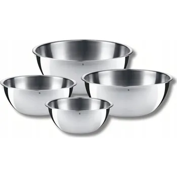 SADA 4 NEREZOVÝCH KUCHYŇSKÝCH MISEK, GASTRONOMICKÉ, LEŠTĚNÉ