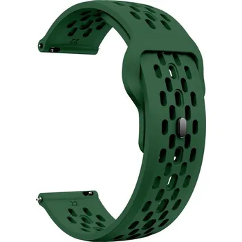 Příslušenství k chytrým hodinkám VSECHNONAMOBIL 129631 AIRY Univerzální silikonový řemínek pro hodinky se šířkou 20mm tmavě zelený